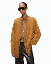 Cardigan in misto lana full strass - | Pinko