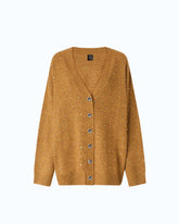 Cardigan in misto lana full strass - | Pinko