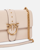 Borsa a mano media Love Bag One in pelle - Beige | Pinko
