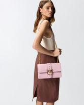 Mittelgroße Henkeltasche Love Bag One aus Leder - | Pinko