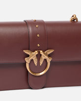 Borsa a mano media Love Bag One in pelle - Burgundy | Pinko