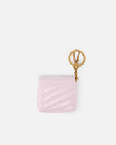 Love Bag Puff AirPods case in shiny leather - | Pinko