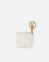 Love Bag Puff AirPods case in shiny leather - | Pinko