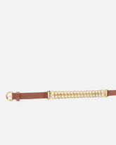 Cintura con inserto a catena 2 cm - | Pinko
