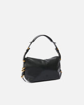 Saddle Bag small leather shoulder bag - Black | Pinko