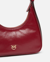 Borsa a spalla hobo piccola Miss PINKO Mini in pelle shiny - | Pinko