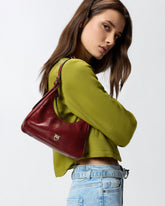 Borsa a spalla hobo piccola Miss PINKO Mini in pelle shiny - | Pinko