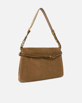 Große Schultertasche Belt Bag Big aus Veloursleder - | Pinko