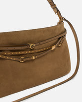 Grand sac porté épaule Belt Bag Big en daim - | Pinko
