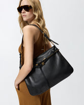 Belt Bag Big large shoulder bag in leather - | Pinko