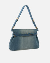 Belt Bag Big large shoulder bag in denim - | Pinko