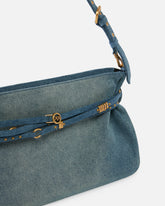 Belt Bag Big large shoulder bag in denim - | Pinko