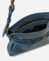 Duża dżinsowa torebka na ramię Belt Bag Big - | Pinko