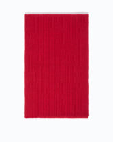 Sciarpa in misto lana e cashmere a coste - | Pinko