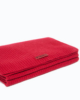 Sciarpa in misto lana e cashmere a coste - | Pinko