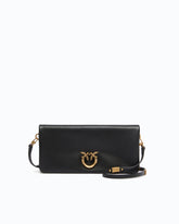 Pochette a tracolla media Love Bag Click Soft Horizontal in pelle - | Pinko