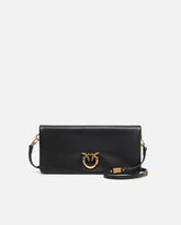 Pochette a tracolla media Love Bag Click Soft Horizontal in pelle - | Pinko