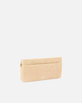 Pochette à bandoulière moyenne Love Bag Click Soft Horizontal Classic en raphia - | Pinko