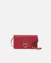 Love Bag Click Soft Horizontal Mini small crossbody clutch in leather - | Pinko