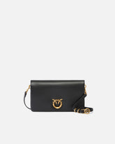 Kleine Umhängetasche Love Bag Click Soft Horizontal Mini aus Leder - | Pinko