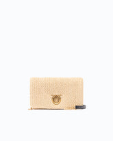 Μικρό τσαντάκι χιαστί Love Bag Click Soft Horizontal Mini από rafia - | Pinko