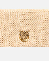 Μικρό τσαντάκι χιαστί Love Bag Click Soft Horizontal Mini από rafia - | Pinko