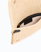 Pochette a tracolla piccola Love Bag Click Soft Horizontal Mini in rafia - | Pinko