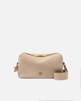 Horizontal Bag medium shoulder bag in suede - | Pinko