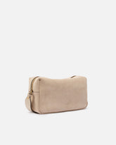 Sac porté épaule moyen Horizontal Bag en daim - | Pinko