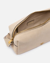 Sac porté épaule moyen Horizontal Bag en daim - | Pinko