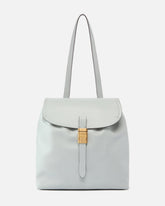 Zaino medio Saddle Backpack in pelle con anelli logati - | Pinko