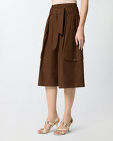 Bermuda lunghi fluidi in cotone - | Pinko