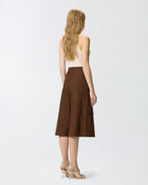 Bermuda lunghi fluidi in cotone - | Pinko