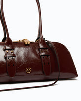 Borsa a mano grande Escape Bag Horizontal in pelle new shiny - | Pinko