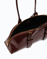 Borsa a mano grande Escape Bag Horizontal in pelle new shiny - | Pinko