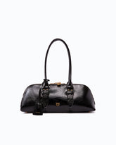 Borsa a mano grande Escape Bag Horizontal in pelle new shiny - | Pinko