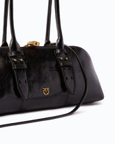 Escape Bag Horizontal large handbag in new shiny leather - | Pinko