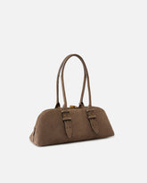 Bolso de hombro grande Escape Bag Horizontal de ante - | Pinko