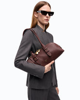 Bolso de hombro grande Escape Bag Horizontal de piel flor - | Pinko