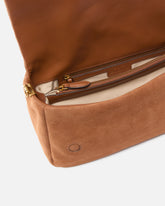Love Bag Click Soft Horizontal Handle medium crossbody bag in suede - | Pinko