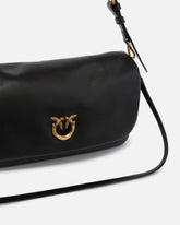 Borsa a tracolla media Love Bag Click Soft Horizontal Handle in pelle - | Pinko