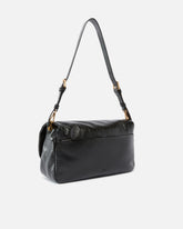 Borsa a tracolla media Love Bag Click Soft Horizontal Handle in pelle shiny - | Pinko