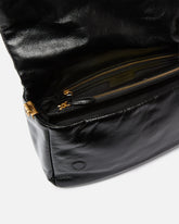 Borsa a tracolla media Love Bag Click Soft Horizontal Handle in pelle shiny - | Pinko