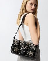 Borsa a spalla media Love Bag Slouchy in microfibra effetto pelle - | Pinko