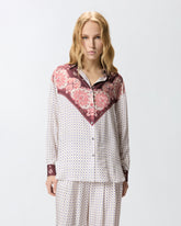 Camicia con motivo cravatteria e stampa piazzata - | Pinko