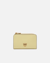 Mini wallet in leather with Love Birds - | Pinko