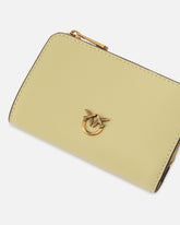Mini wallet in leather with Love Birds - | Pinko