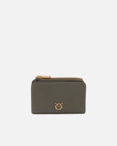 Mini wallet in leather with Love Birds - | Pinko