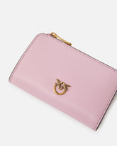 Mini wallet in leather with Love Birds - | Pinko