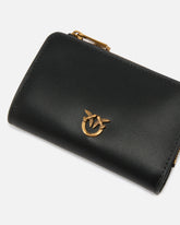 Mini wallet in leather with Love Birds - | Pinko